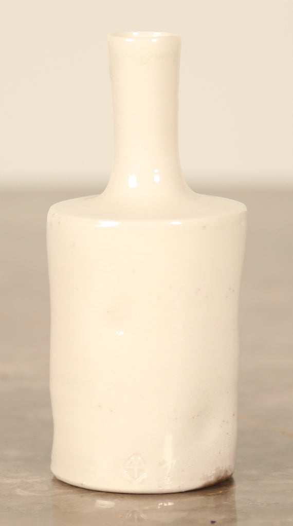 Mark Titchiner white porcelain bottle vase