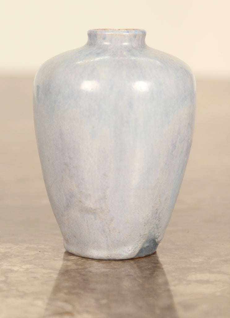 Frans Slot studio pottery vase in blue (1960s)