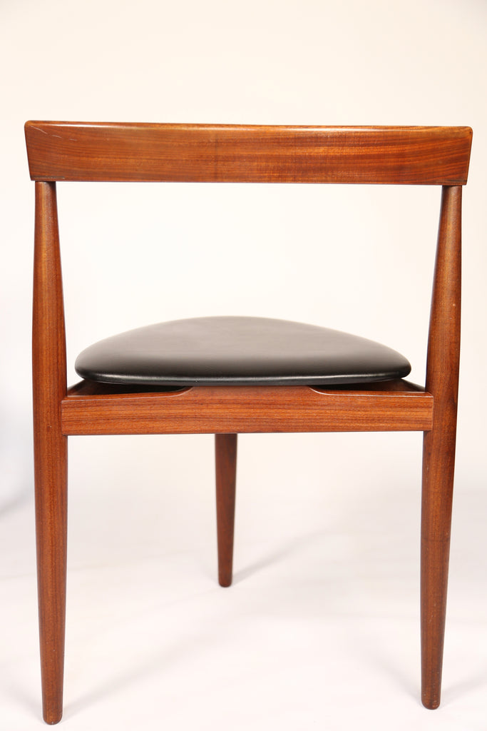 Teak 'Roundette' extending table with 6 nesting chairs by Hans Olsen for Frem Røjle (1952)