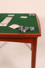 An Am Ansager Möbler metamorphic Teak Extending Dining / Card Table with baize lined reversible top, 1960s (Denmark)