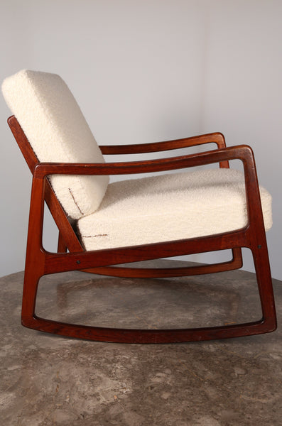Ole Wanscher Model 110 Teak Rocking Chair, for France and Son (1950s)
