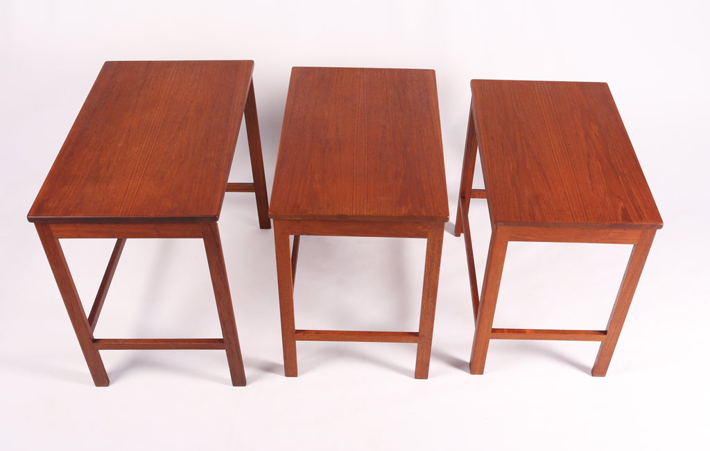 Nesting Tables by Peter Hvidt And Orla Molgaard for France and Son (1950-60)