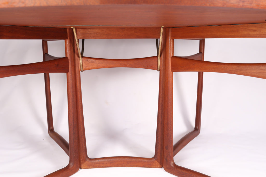 Drop Leaf 8 Seater Dining Table by Peter Hvidt and Orla Mølgaard for France & Son (1950-60)