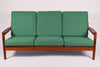 Danish 3 seat sofa refurbished and reupholstered in wool (1960s)