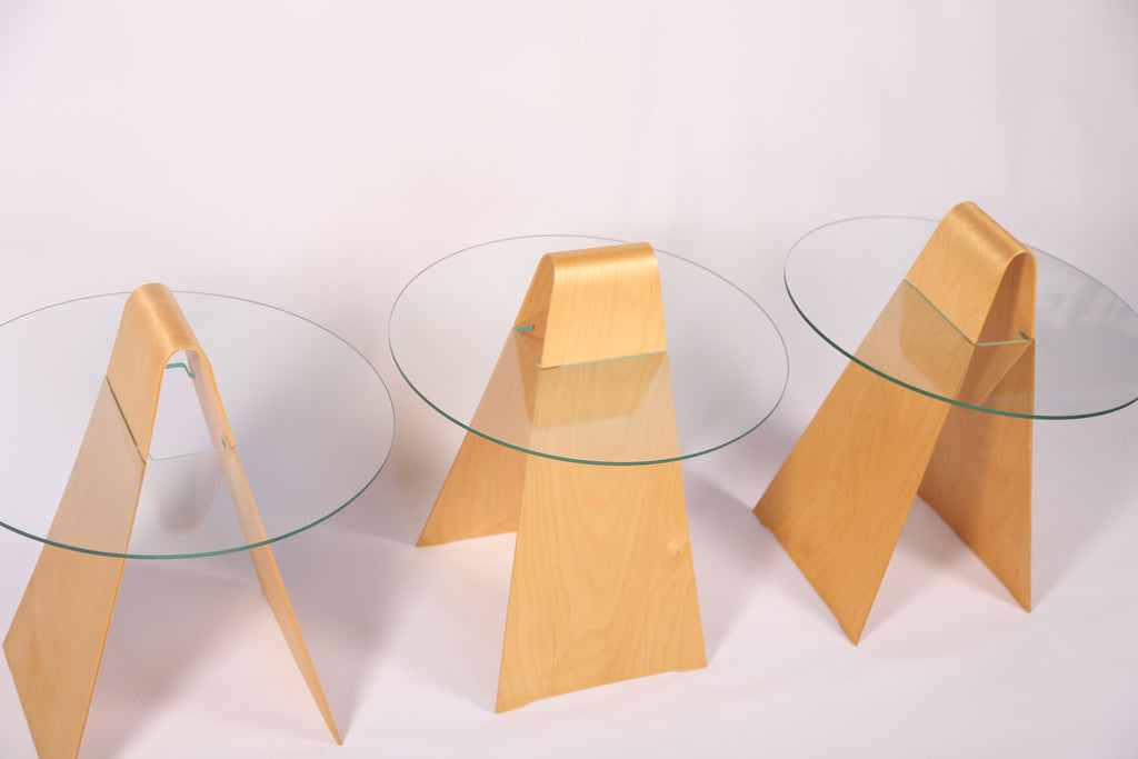 Bent Birch Plywood Coffee/sidetable (1990s)