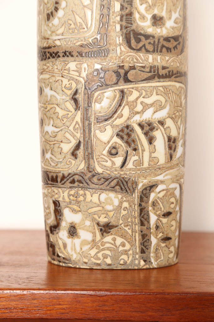 Large Nils Thorsson Scandinavian Ceramic Vase for Royal Copenhagen (1960s)